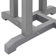 Vidaxl 3-delni vrtni bar set svetlo siv HDPE