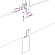 Vidaxl Naslon za glavo s črtami Modra 80 cm Tkanina