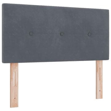 Vidaxl Vzglavje Temno siva 90 cm Žamet