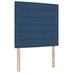 Vidaxl Naslon za glavo s črtami Modra 80 cm Tkanina