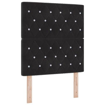 Vidaxl Vzglavje Črna 80 cm Žamet