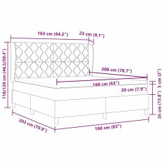 Vidaxl Postelja s pomično posteljo in vzmetnico Temno Siva 90x190 cm