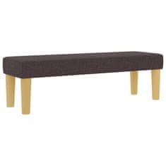 Vidaxl Postelja z vzmetnico z vzmetnico Temno rjava 200 x 200 cm blago