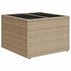 Vidaxl Vrtna sedežna garnitura 9 pcs Bež in smetanova 55 x 55 x 37 cm