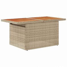 Vidaxl Komplet za jedilnico v vrtu 5 pcs Bež in siva 100 x 55 x 73 cm