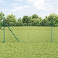 Vidaxl Steber ograje. 26 pcs Zelena 3.2 x 3.2 x 170 cm Jeklo