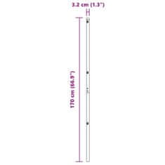 Vidaxl Steber ograje. 26 pcs Zelena 3.2 x 3.2 x 170 cm Jeklo
