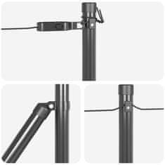 Vidaxl Steber ograje. Drugo 52 pcs Siva 3.2 x 3.2 x 100 cm Jeklo