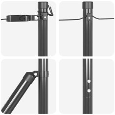 Vidaxl Stebri za ograjo 26 kosov Siva Ø32 mm 190 cm Galvanizirano jeklo