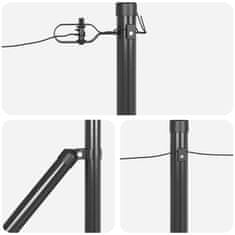 Vidaxl Steber ograje. Drugo 26 pcs srebrna 3.2 x 3.2 x 80 cm Jeklo