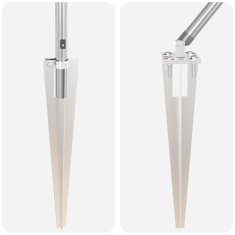 Vidaxl Stebri za ograjo s konico - 26 kosov, Ø32 mm, 140 cm, galvanizirano jeklo.