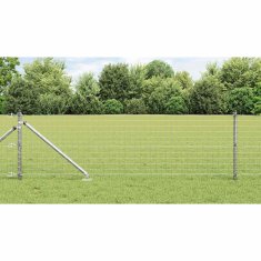 Vidaxl Stebri za ograjo s konico - 52 kosov Ø32 mm, dolžina 120 cm
