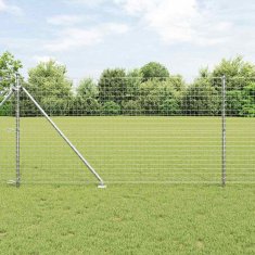 Vidaxl Stebri za ograjo s konico - 26 kosov, Ø32 mm, 140 cm, galvanizirano jeklo.