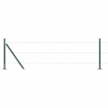 Vidaxl Steber ograje. Drugo 26 pcs srebrna 3.2 x 3.2 x 70 cm Jeklo
