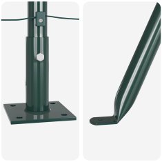 Vidaxl Stebri za ograje s podložkami, 52 kosov, Ø32mm, 78,5cm, iz galvaniziranega jekla.