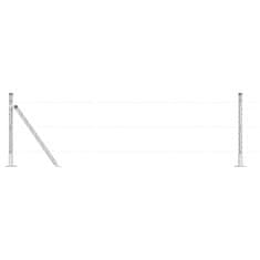 Vidaxl Ograjni stebri 13 pcs srebrna Ø32mm 50 cm Pocinkano jeklo