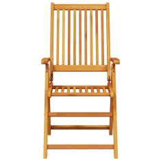 Vidaxl Zunanja jedilna garnitura 5 pcs Naravno les Velik