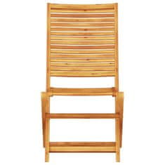 Vidaxl Zunanja garnitura 3 pcs Naravno les 70 x 70 x 75 cm
