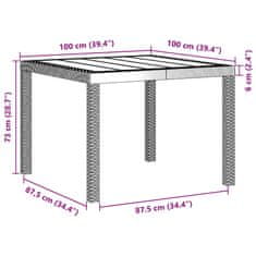 Vidaxl Zunanja jedilna garnitura 5 pcs Bela