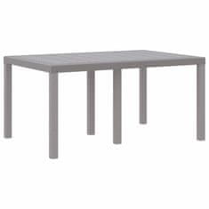 Vidaxl Vrtni jedilni set 5 pcs Svetlo siva 150 x 100 x 73 cm