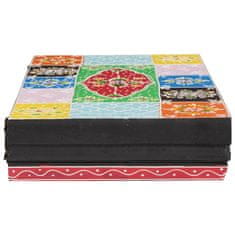 Vidaxl Stenske police večbarvno 40 x 20 x 6 cm Masiven les manga