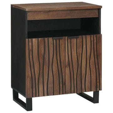 Vidaxl Stranska omara Rjava 60 x 33 x 75 cm trden mangov les