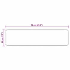 Vidaxl Podloge proti zdrsu za stopnice 15 szt. Bordo rdeča 75 x 20 cm