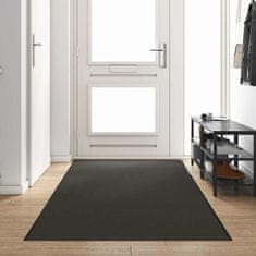 Vidaxl Doormat Antracitna in črna 120 x 400 cm Poliamid in PVC