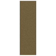 Vidaxl Doormat Rjava in črna 120 x 400 cm Poliamid in PVC