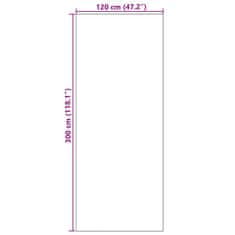 Vidaxl Doormat Rjava in črna 120 x 300 cm Polipropilen in vinil