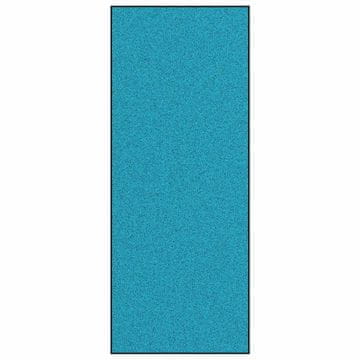 Vidaxl Doormat Drugo Cyan in črna 120 x 300 cm Poliamid in PVC