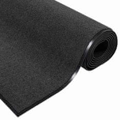 Vidaxl Doormat Antracitna in črna 120 x 250 cm Polipropilen in vinil