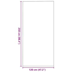 Vidaxl Doormat Rjava in črna 120 x 250 cm Polipropilen in vinil