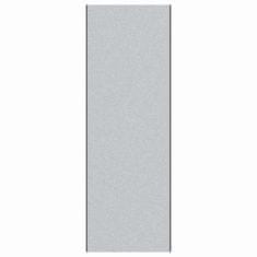 Vidaxl Doormat Siva in črna 120 x 350 cm Polipropilen in vinil