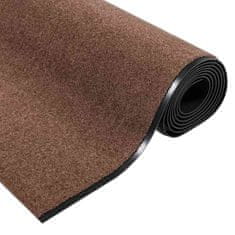 Vidaxl Doormat Rjava in črna 120 x 350 cm Polipropilen in vinil