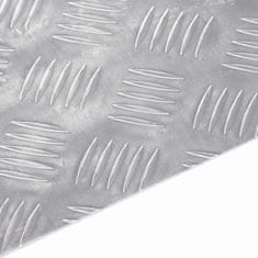 Vidaxl Stopnice Pravokotna 2 szt. srebrna 90 x 50 cm Aluminij