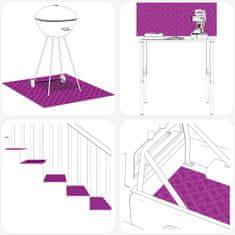 Vidaxl Stopnice Pravokotna 2 szt. srebrna 90 x 50 cm Aluminij