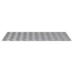 Vidaxl Stopnice Pravokotna 2 szt. srebrna 90 x 50 cm Aluminij