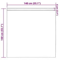 Vidaxl Zavesa z zavesami 2 pcs krema 140 x 140 cm Žamet