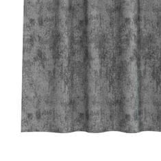 Vidaxl Zavesa z zavesami 2 pcs Siva 140 x 140 cm Žamet