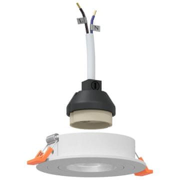 Vidaxl Reflektori s središči 6 pcs Bela 9 x 9 x cm Aluminij