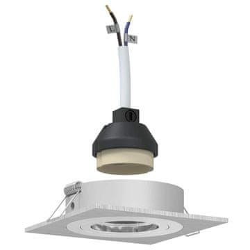 Vidaxl Reflektori s središči 24 pcs srebrna 9 x 9 x cm Aluminij