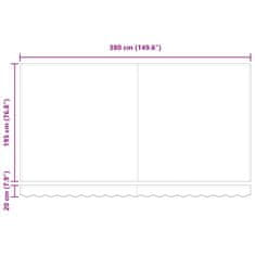 Vidaxl Nadomestno platno za tendo večbarvno 400 x 200 cm Platno