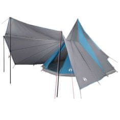 Vidaxl Družinski tipi šotor s streho Modra in siva 510 x 690 x 330 cm