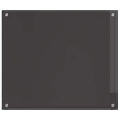 Vidaxl Zaščita za kuhinjo Temno siva 70 x 60 x 0.6 cm kaljeno steklo