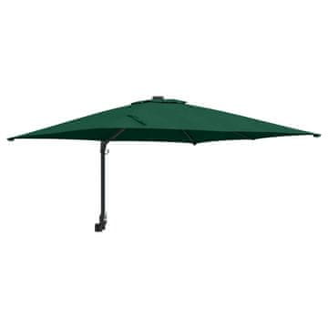 Vidaxl Vrtni dežnik Zelena 248,5 x 247,5 x 160 cm Poliester in jeklo