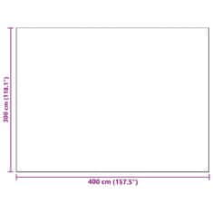Vidaxl Zunanji preproga Roza 300 x 400 cm PP