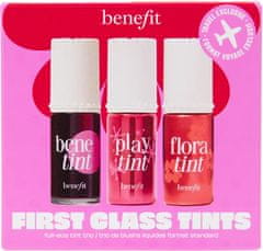 Benefit Darilni set tekočih barv za ustnice in lica First Class Tints