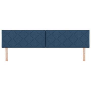 Vidaxl Vzglavje Modra 200 cm blago