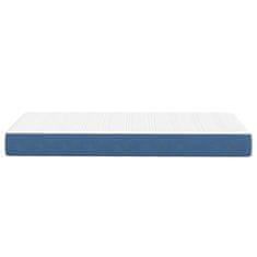 Vidaxl Vzmetnica z vzmetnico Modra 90 x 190 cm blago